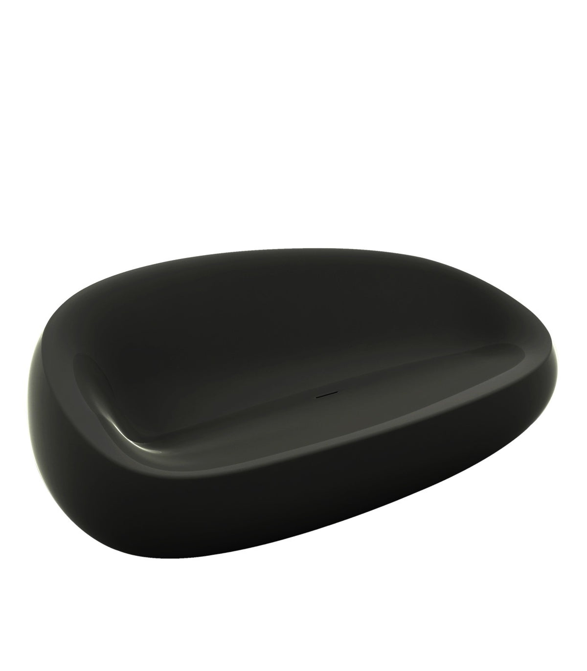 Canapé Design effet laqué STONE VONDOM - anthracite