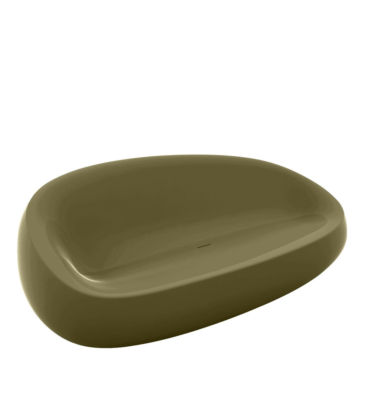 Canapé Design effet laqué STONE VONDOM - khaki