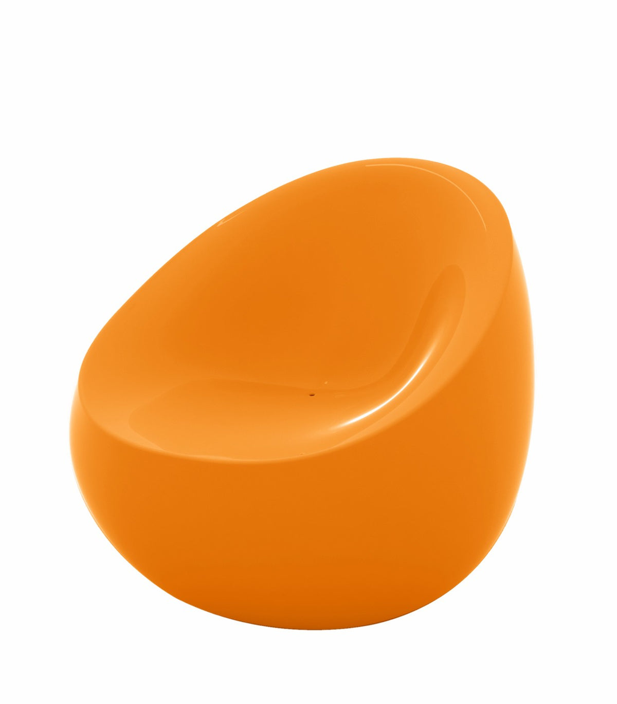 STONE design armchair - orange lacquered finish - VONDOM