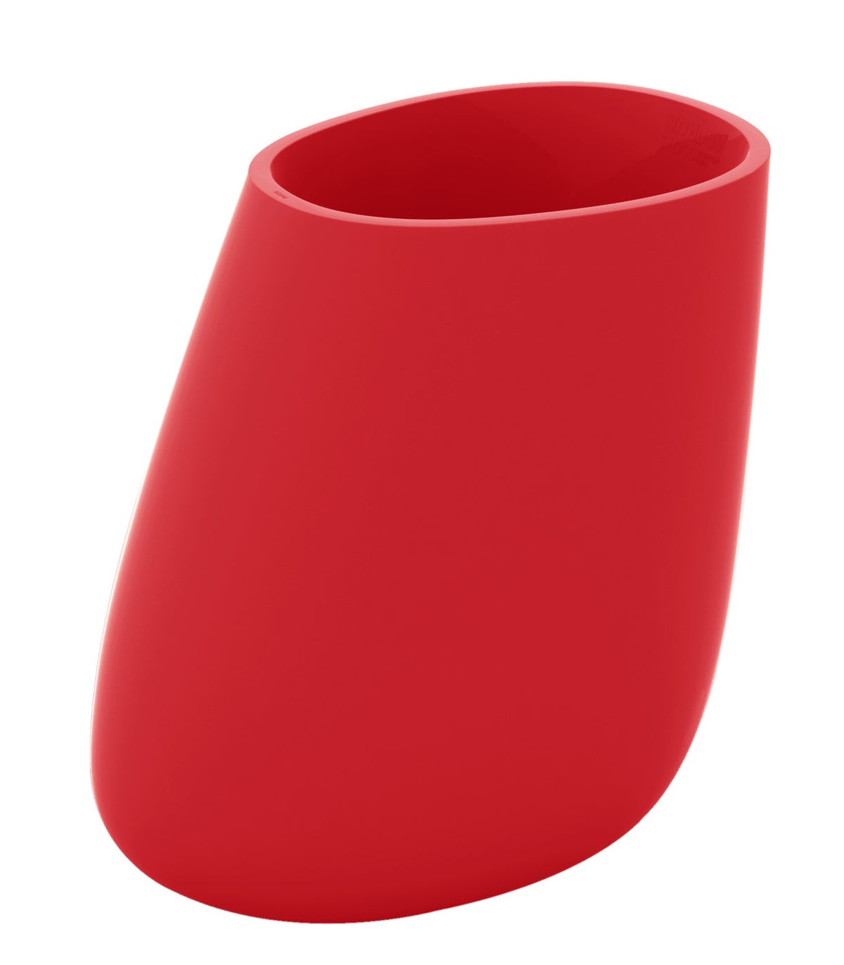 STONE lacquered flowerpot - Vondom - red