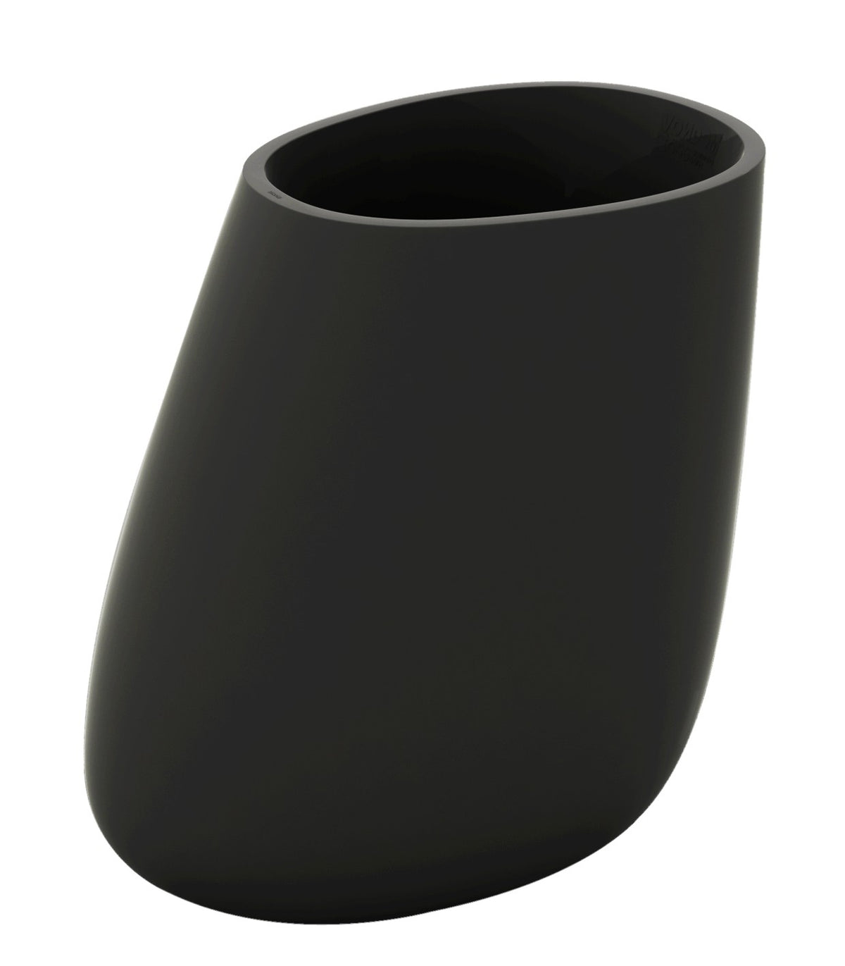 STONE lacquered flowerpot - Vondom - black
