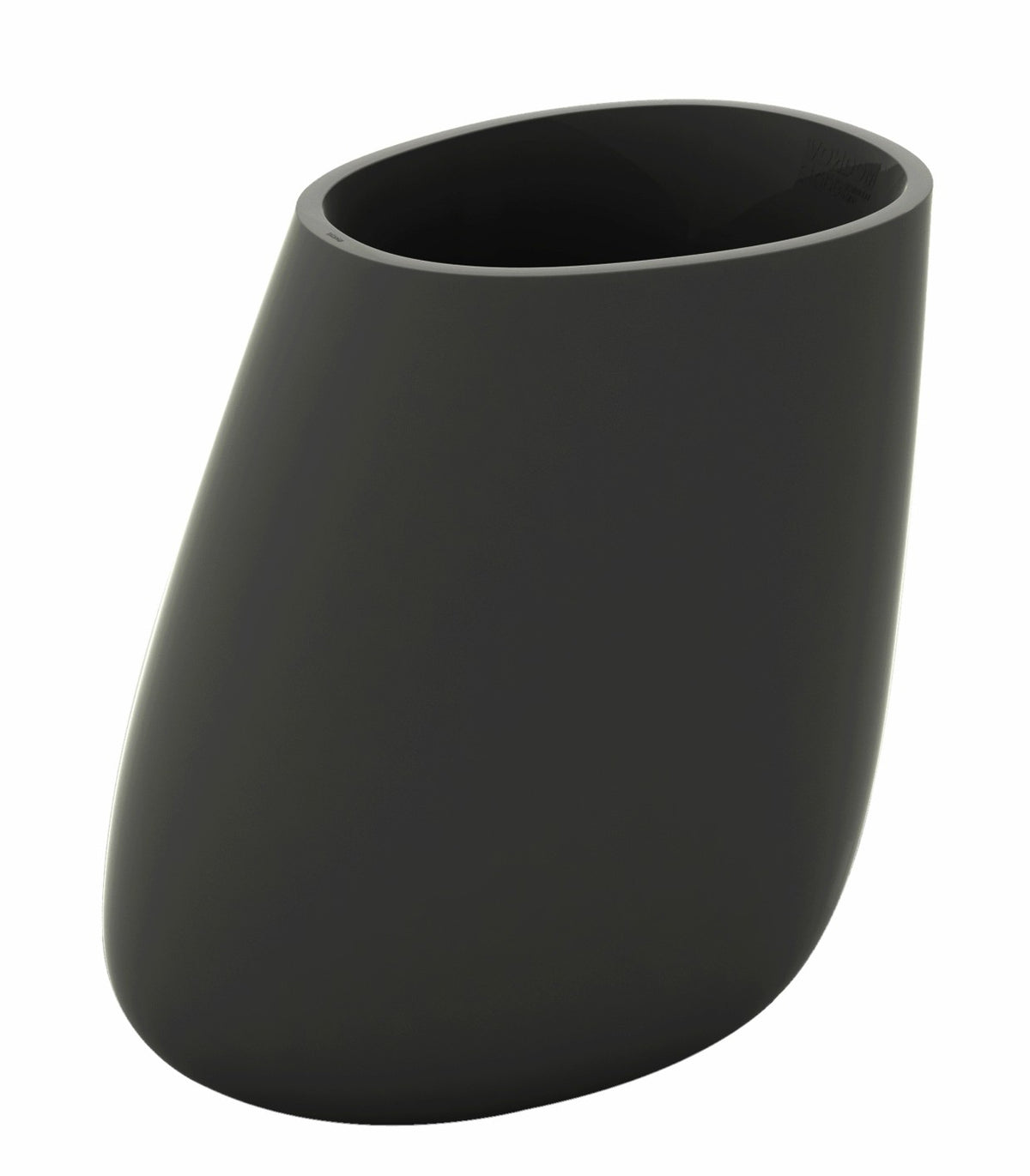 STONE lacquered flowerpot - Vondom - anthracite