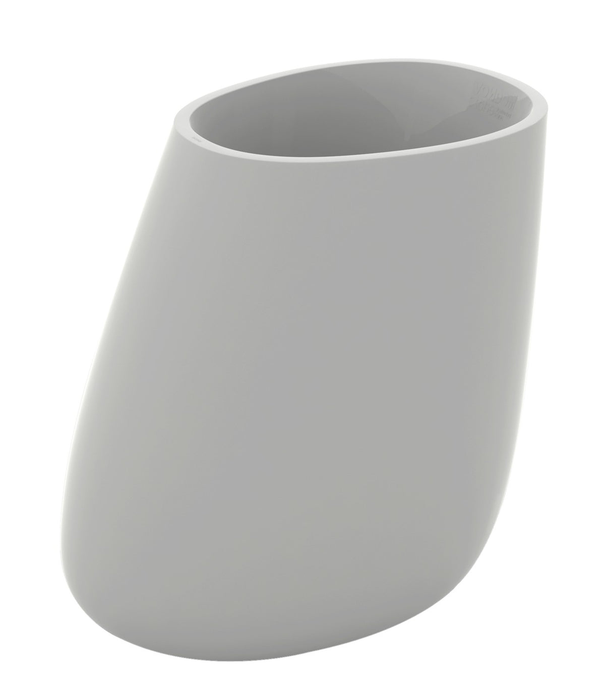 STONE lacquered flowerpot - Vondom - steel grey