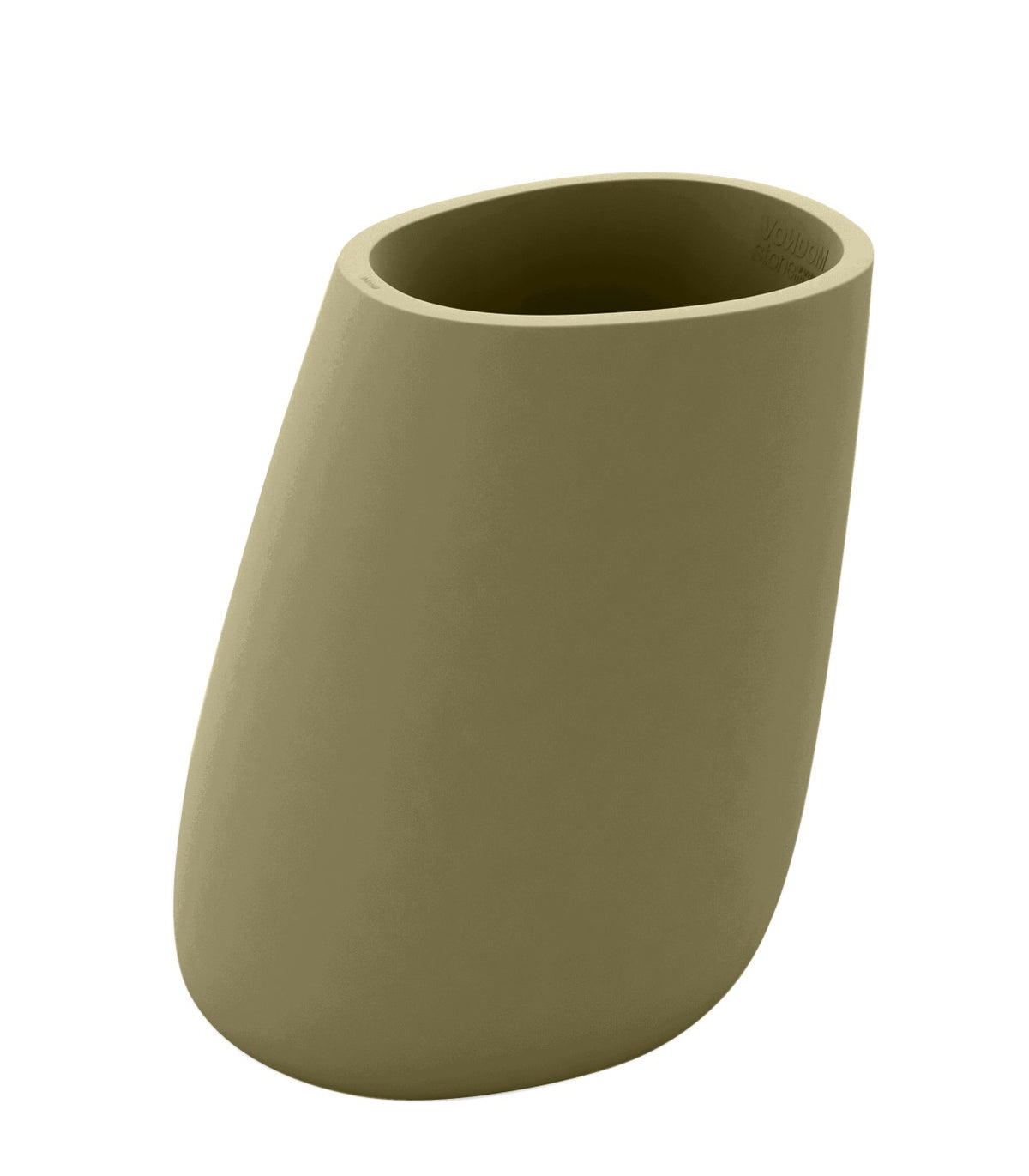 STONE pot de fleurs finition mate - khaki