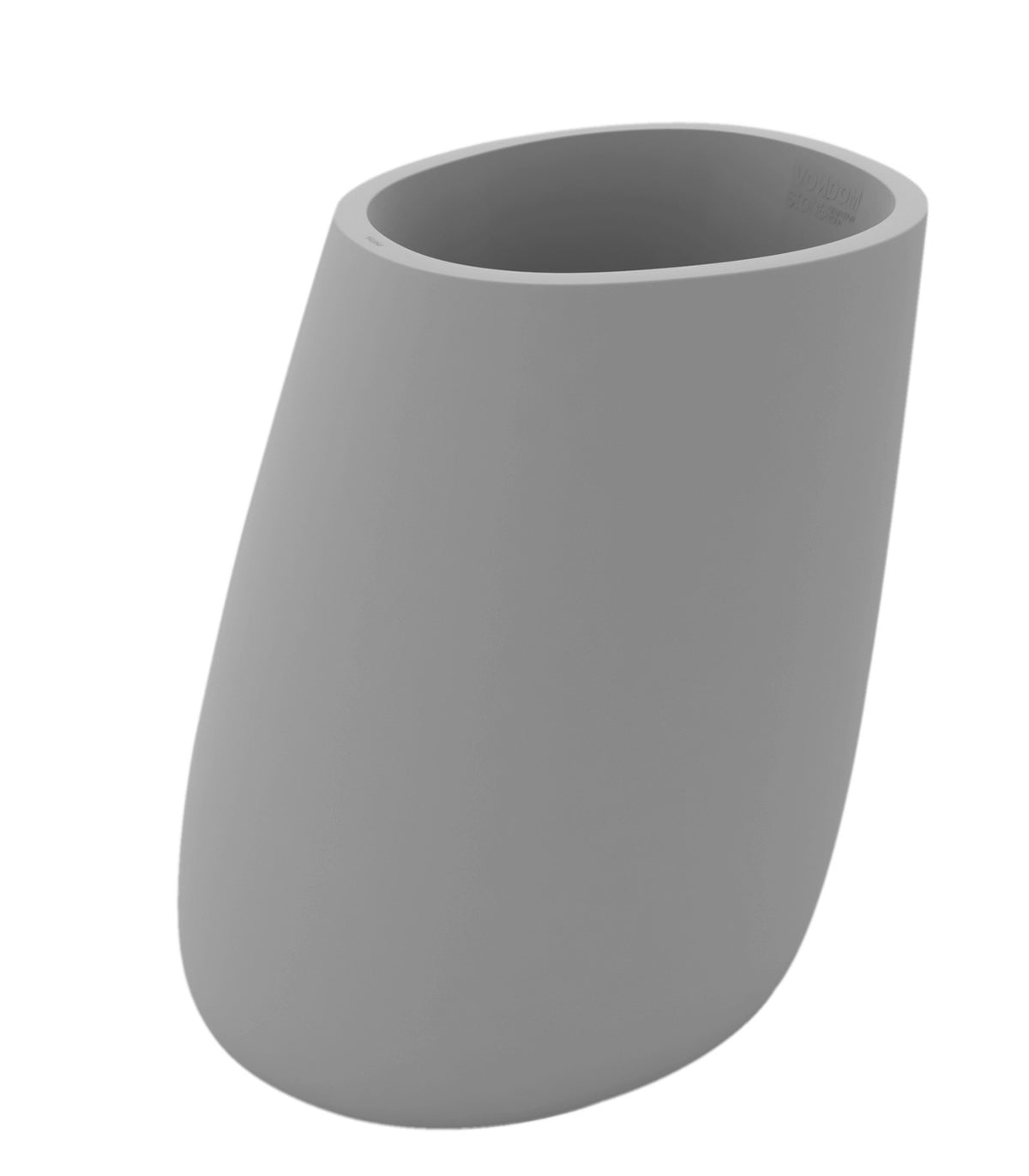 STONE flower pot matte finish - steel grey