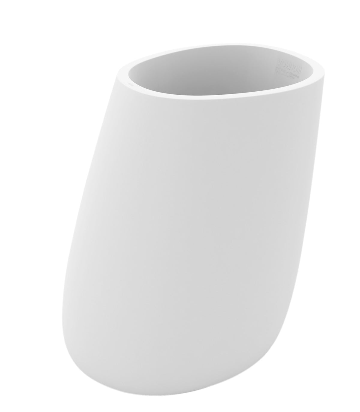 STONE flower pot matte finish - white