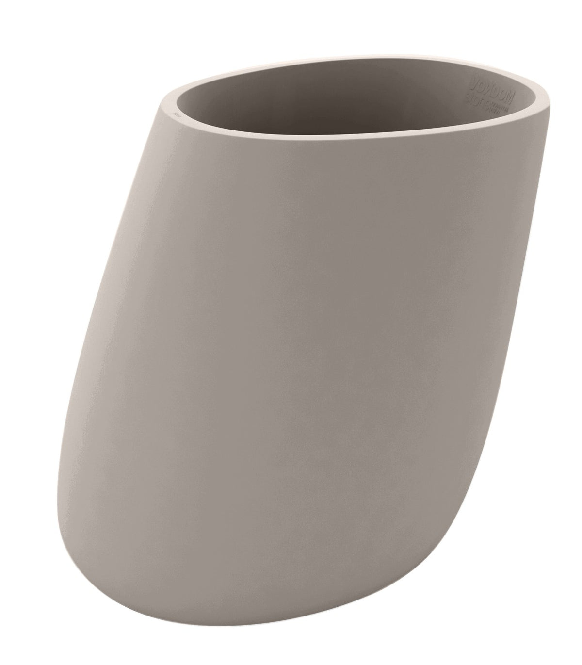 STONE flower pot matte finish - taupe