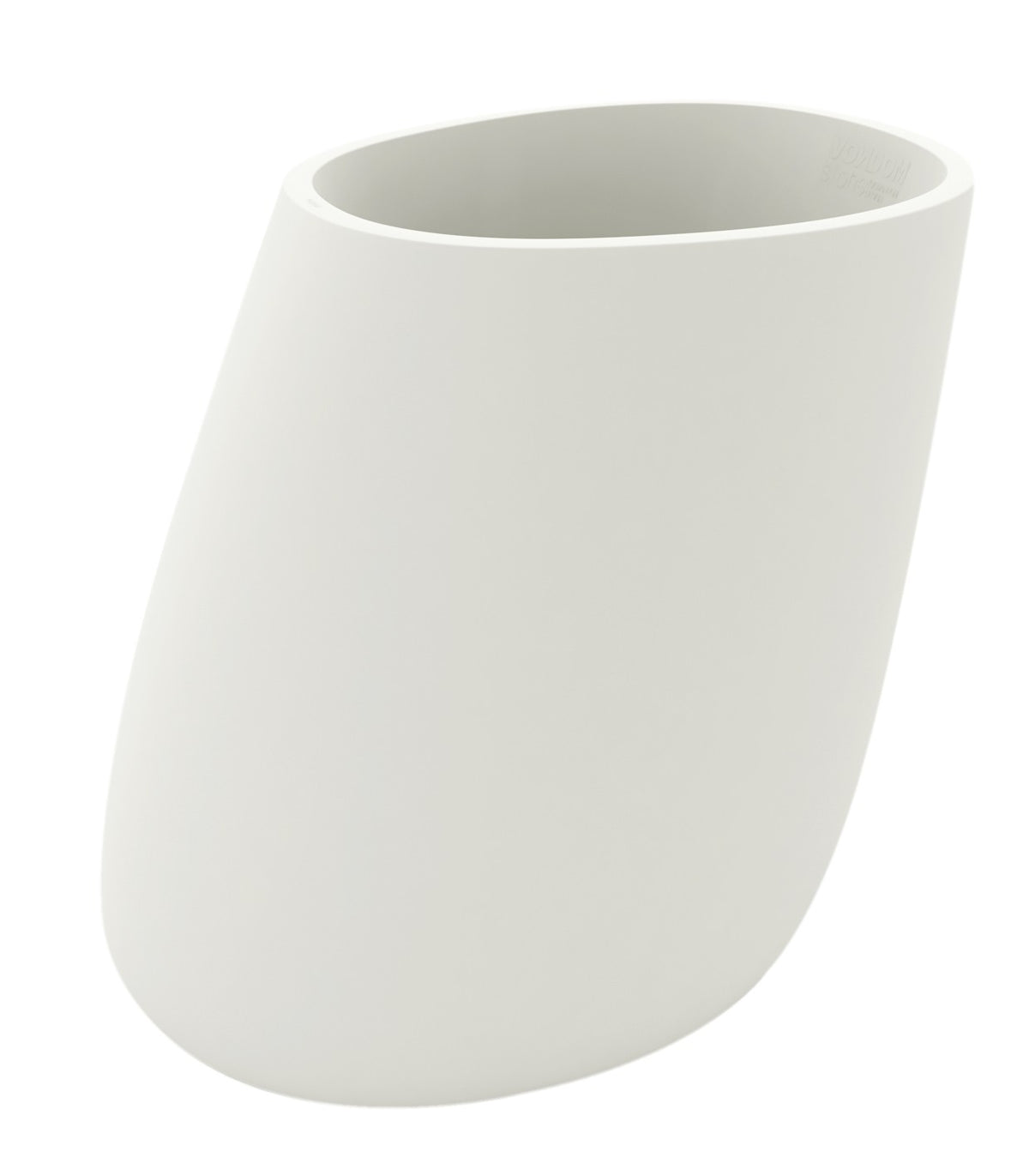 STONE flower pot matte finish - blanc