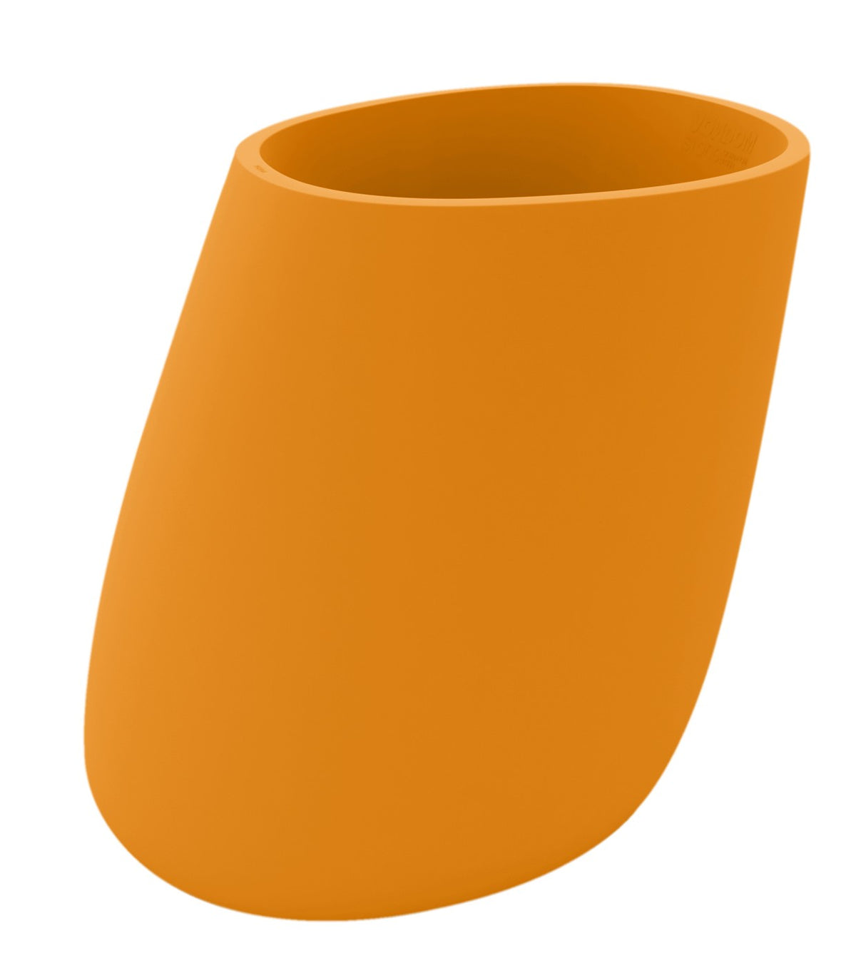 STONE flower pot matte finish - orange