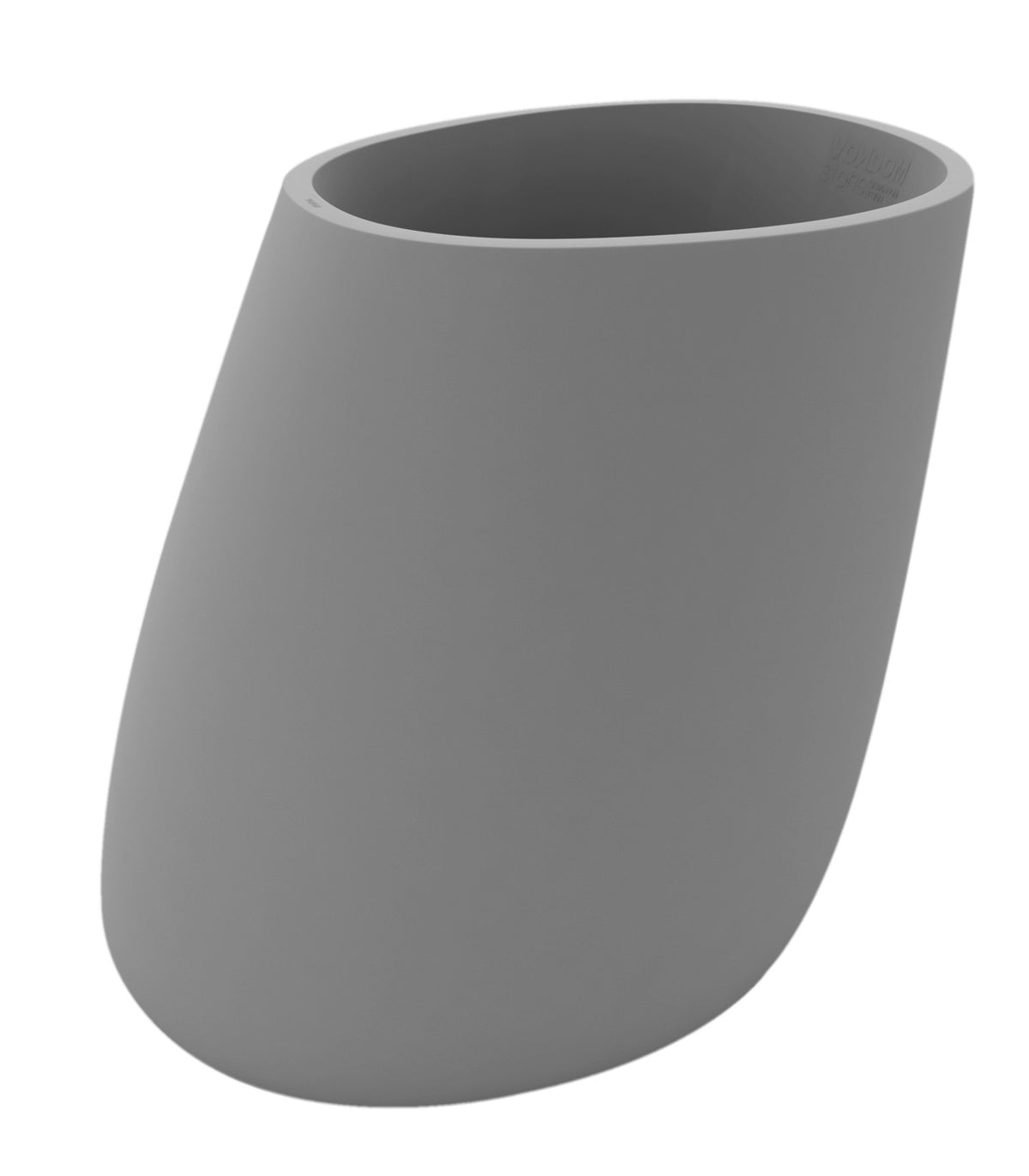 STONE flower pot matte finish - Vondom - steel grey