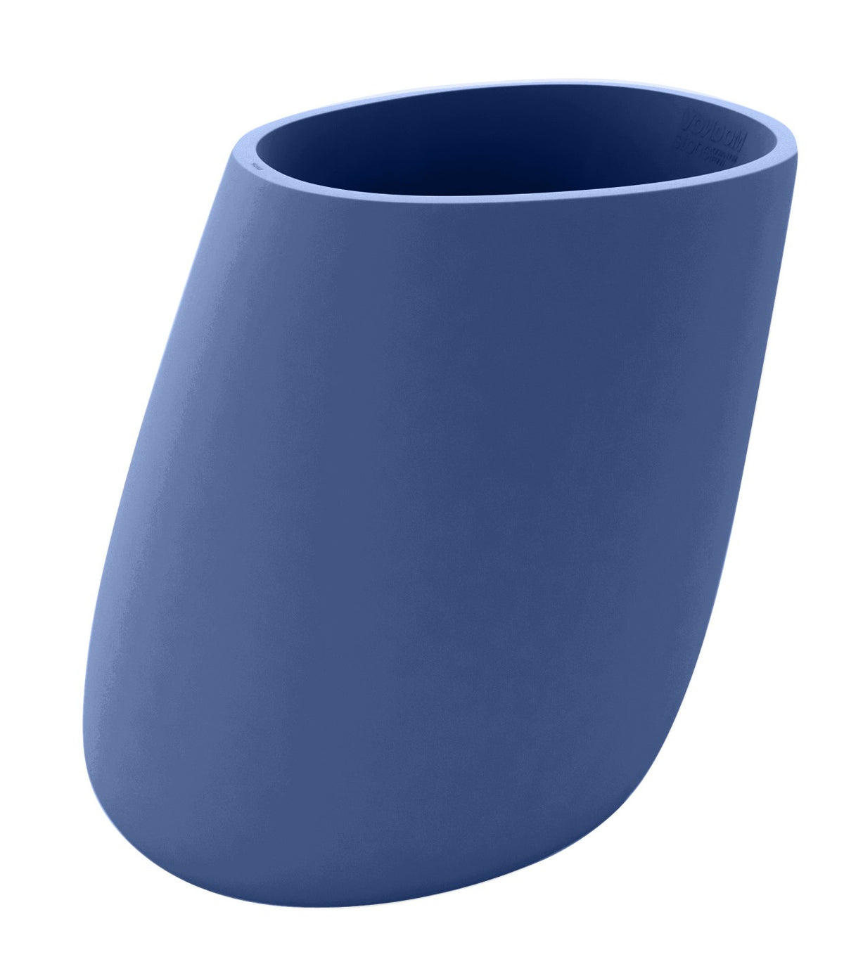STONE flower pot matte finish - bleu