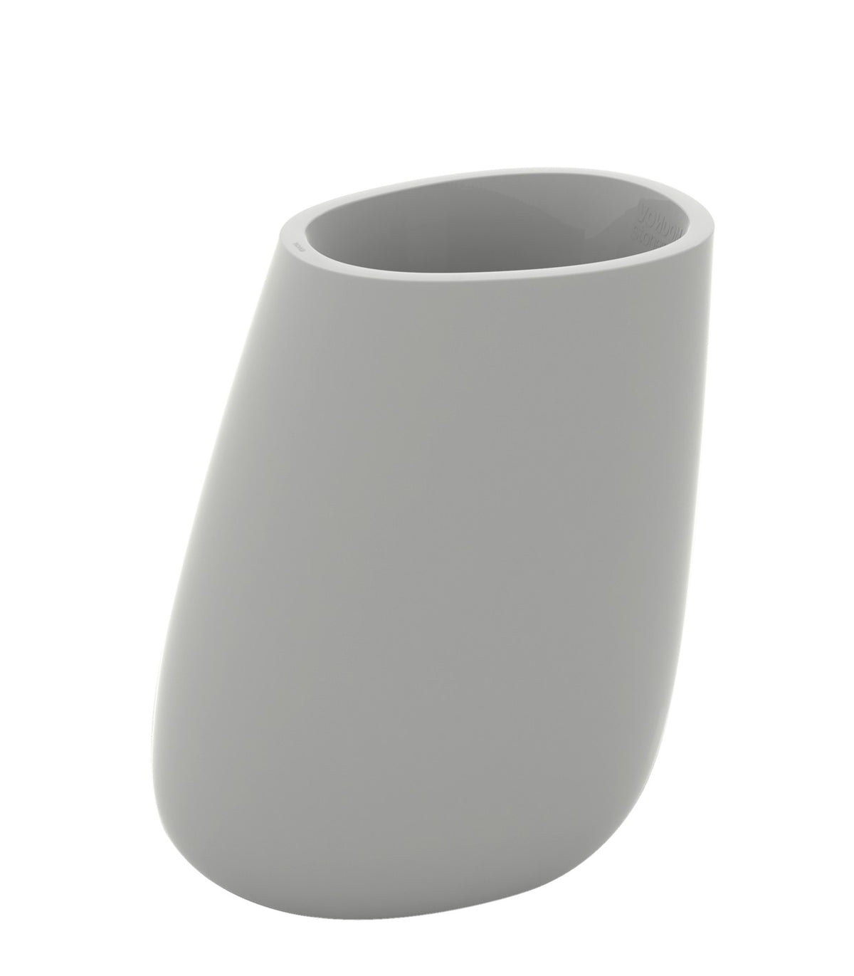 STONE lacquered flowerpot Vondom - steel grey