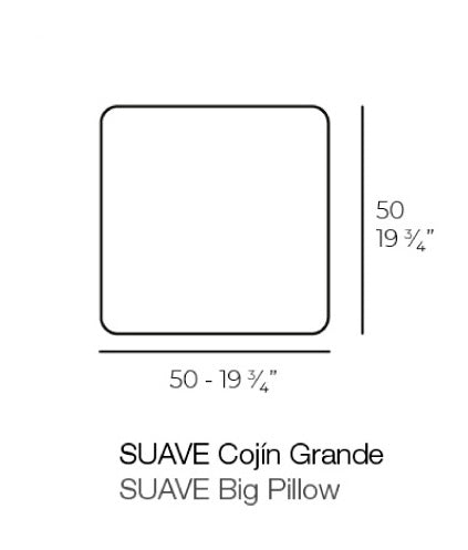 SUAVE Coussin Rectangulaire Extérieur Tissu - VONDOM