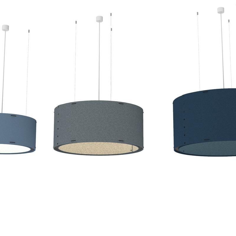 ACOUSTIC TROM - Acoustic Pendant Light Cylindrical Shape