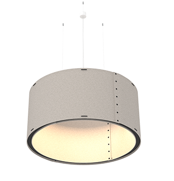 ACOUSTIC TROM - Acoustic Pendant Light Cylindrical Shape