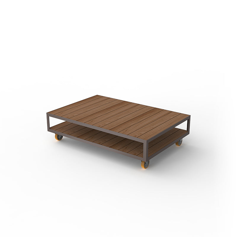 VINEYARD EXTRA-LARGE COFFEE TABLE - Outdoor Wooden Coffee Table