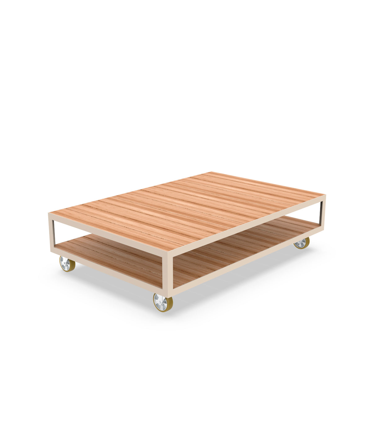 VINEYARD EXTRA-LARGE COFFEE TABLE - Outdoor Wooden Coffee Table