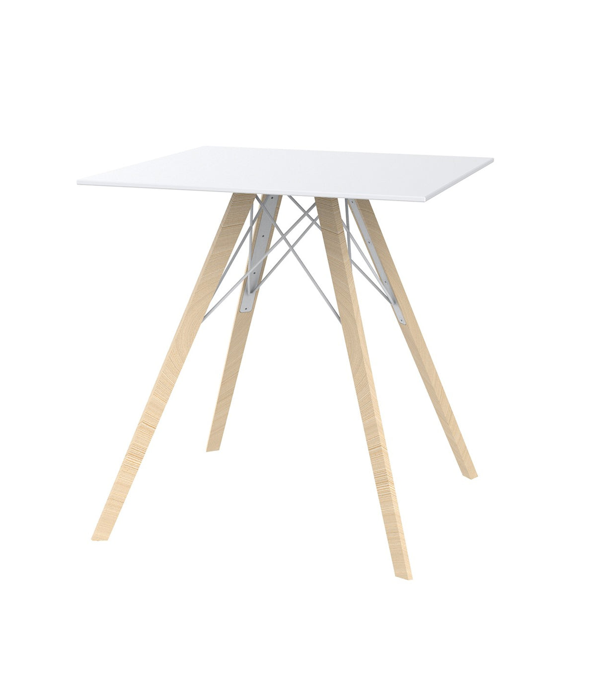 FAZ WOOD DINING TABLE 70X70X74 - Table de Bar en Bois carré