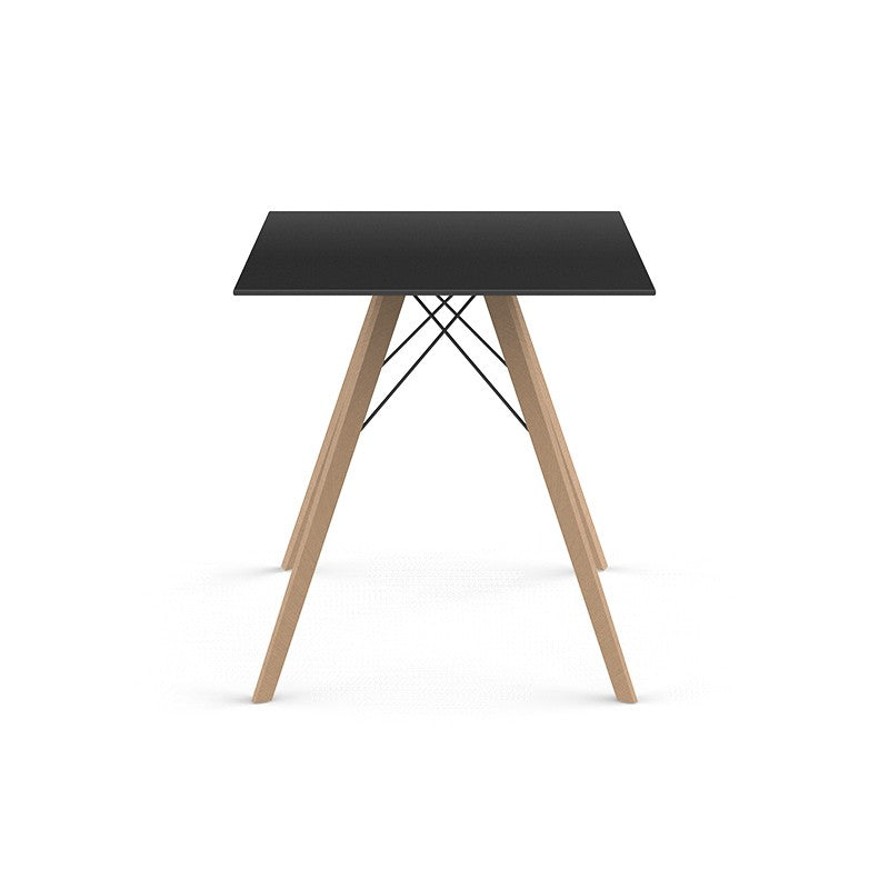 FAZ WOOD DINING TABLE 70X70X74 - Table de Bar en Bois carré