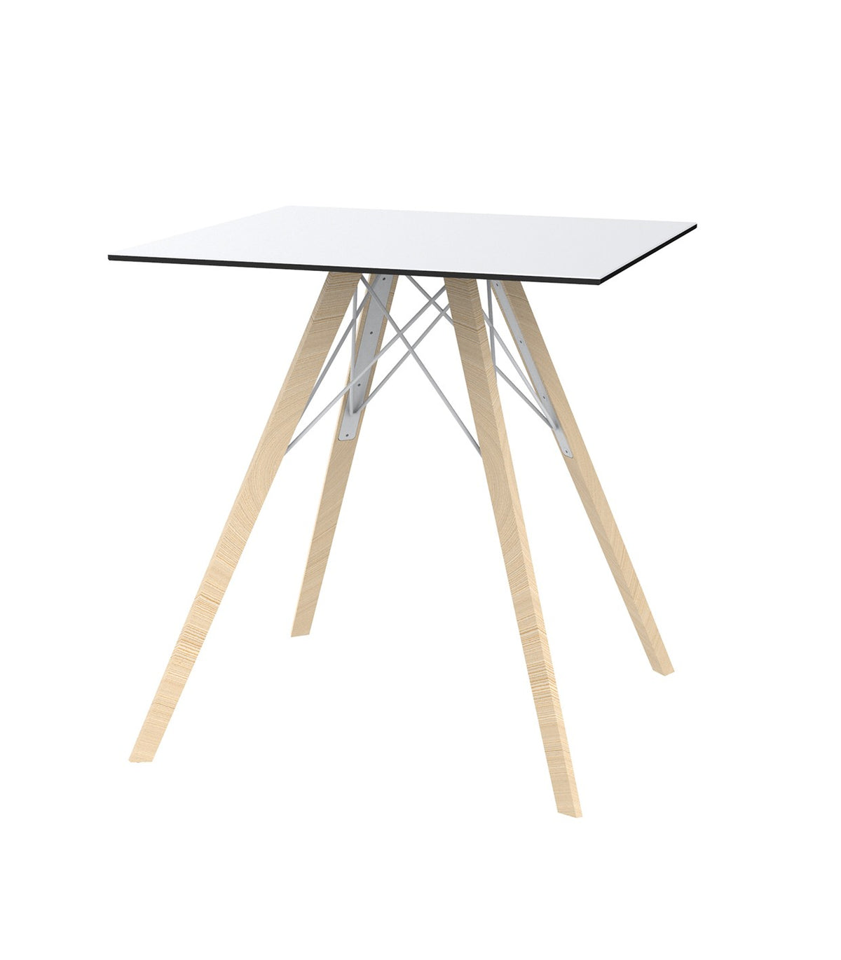 FAZ WOOD DINING TABLE 70X70X74 - Square Wooden Bar Table