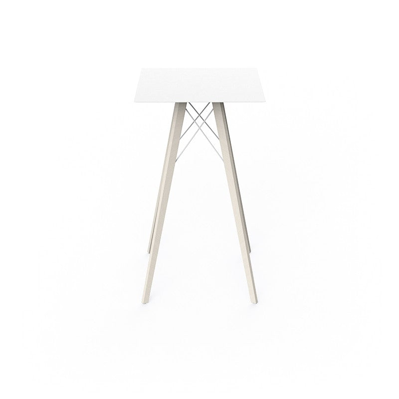 FAZ WOOD HIGH TABLE 60X60X105 - Table Haute Carré en Bois