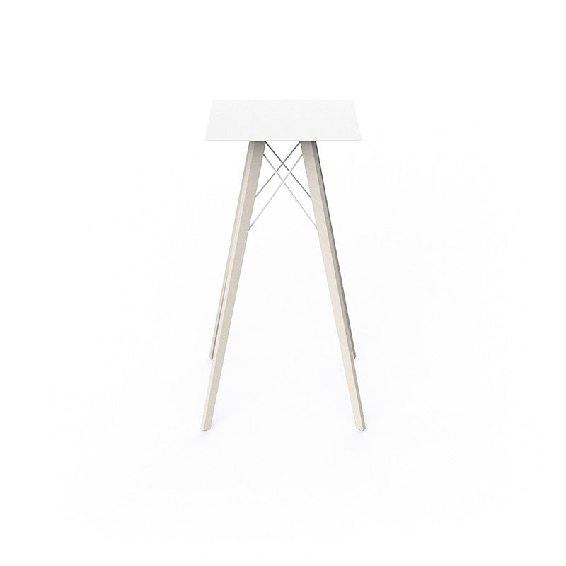 FAZ WOOD HIGH TABLE 50X50X105 - Table Mange Debout en Bois