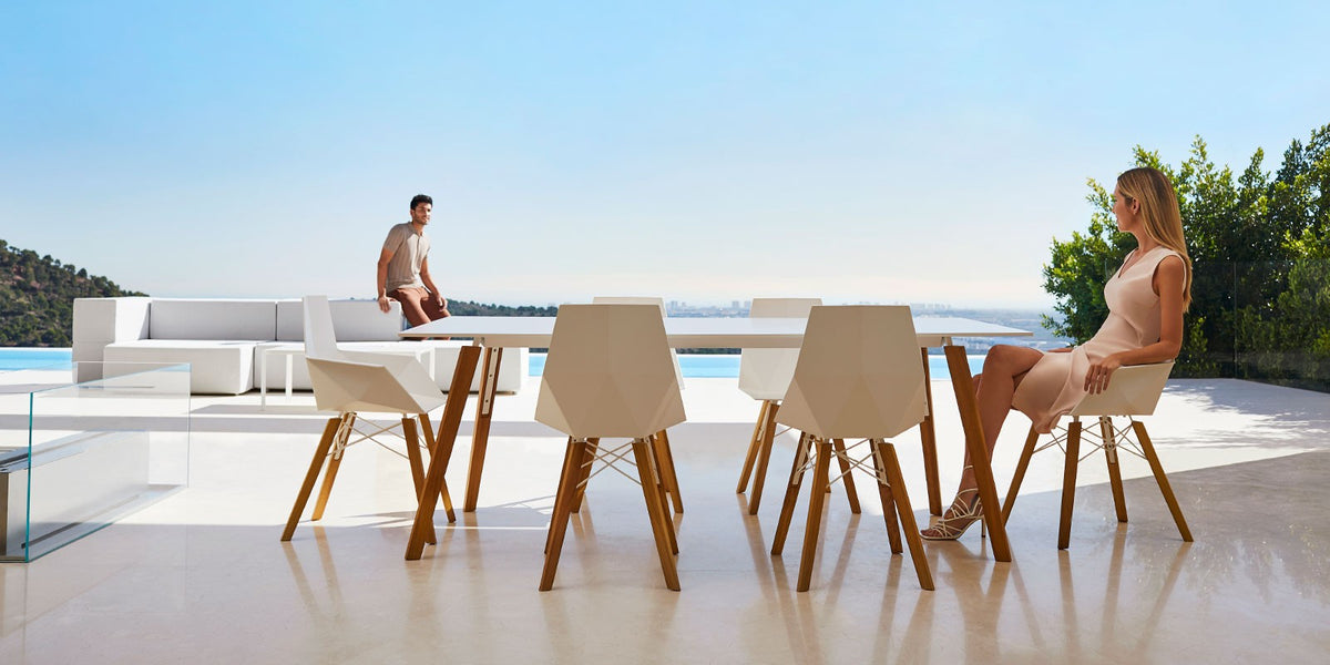 FAZ WOOD DINING TABLE 80X80X74 - Table restaurant 2 personnes en Bois