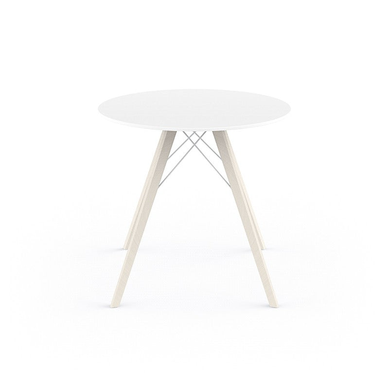 FAZ WOOD DINING TABLE Ø80X74 - Round Wooden Restaurant Table