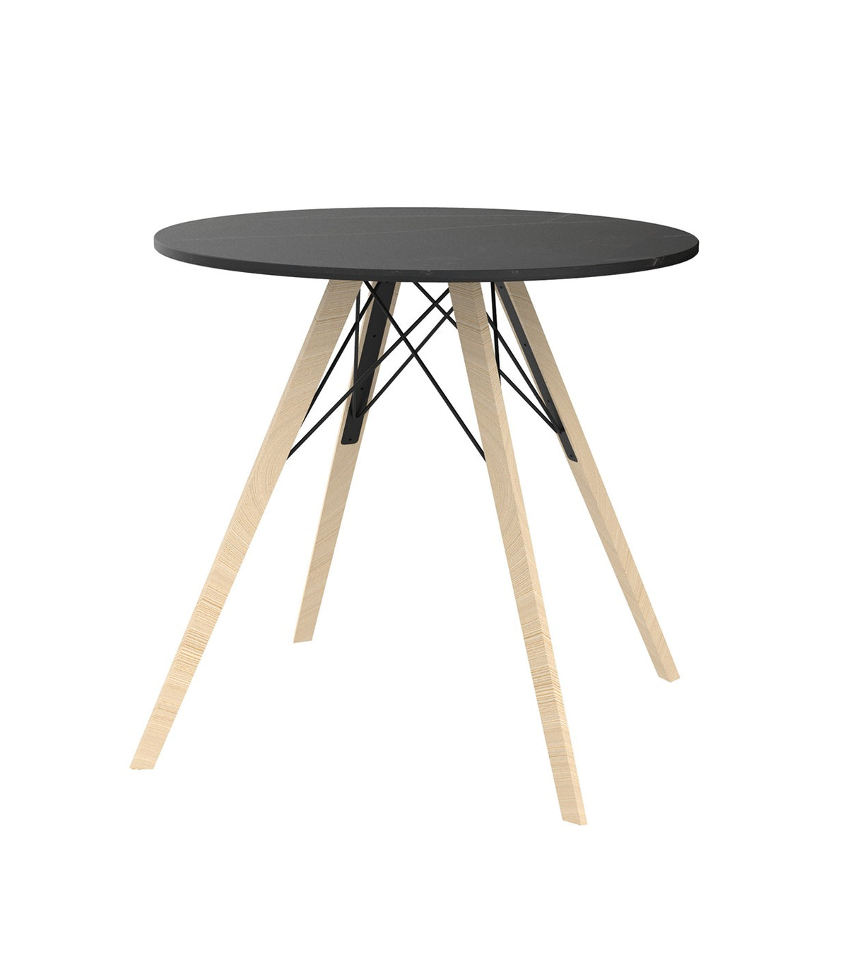 FAZ WOOD DINING TABLE Ø80X74 - Round Wooden Restaurant Table