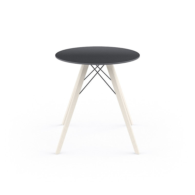FAZ WOOD DINING TABLE Ø70X74 - Round Wooden Table 2 persons