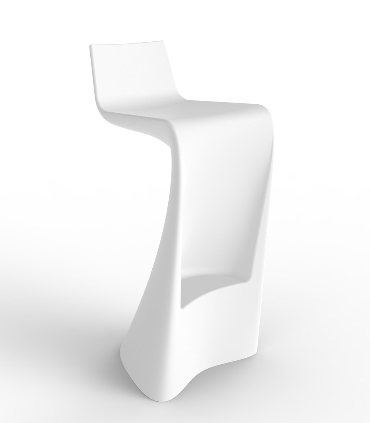 Wing Tabouret Bar Vondom Tabouret Haut Lumineux Blanc eteint A-Cero 