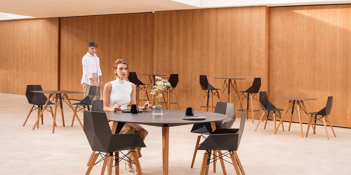 FAZ WOOD COUNTER STOOL - Tabouret De Comptoir en Bois 