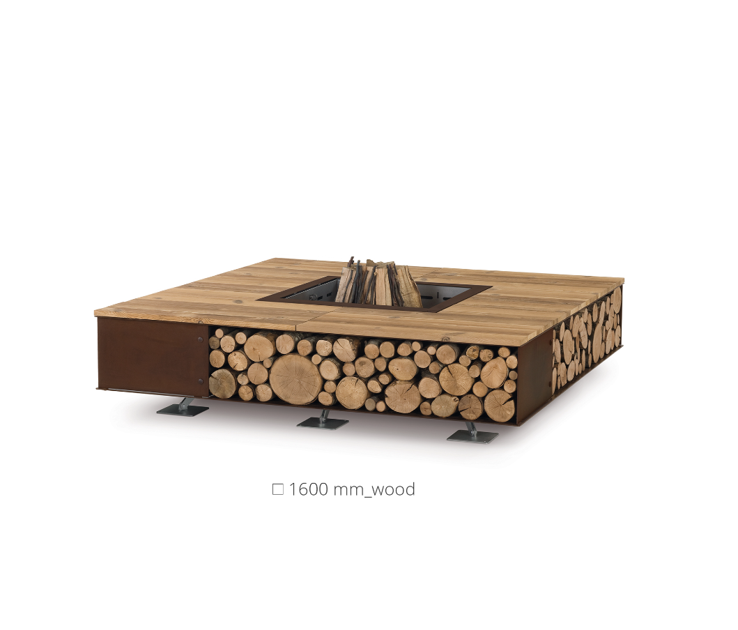 TOAST 125 Wood - Square Fire Pit - AK47