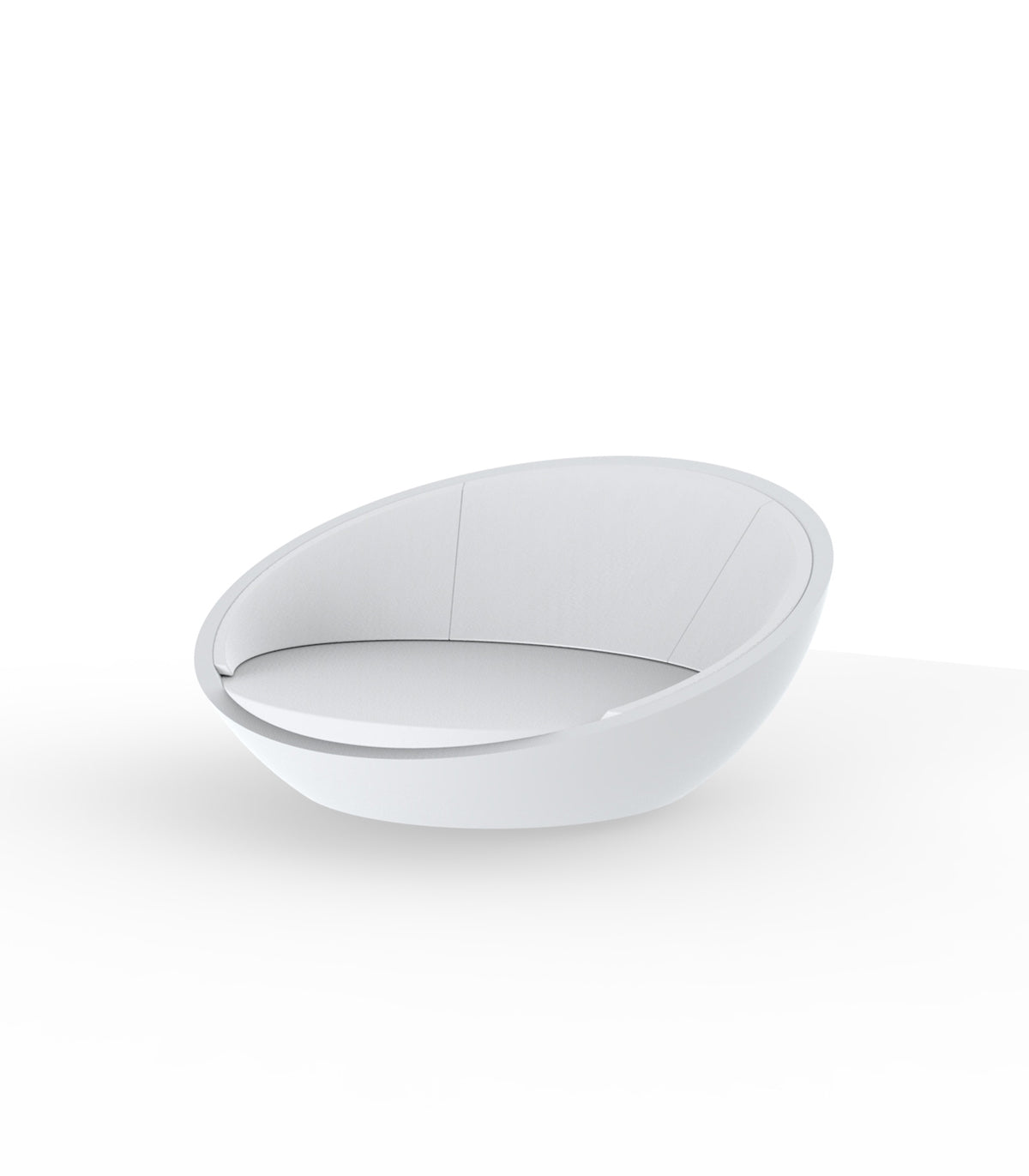 White Giant Chaise Longue ULM DAYBED Cocoon by Vondom