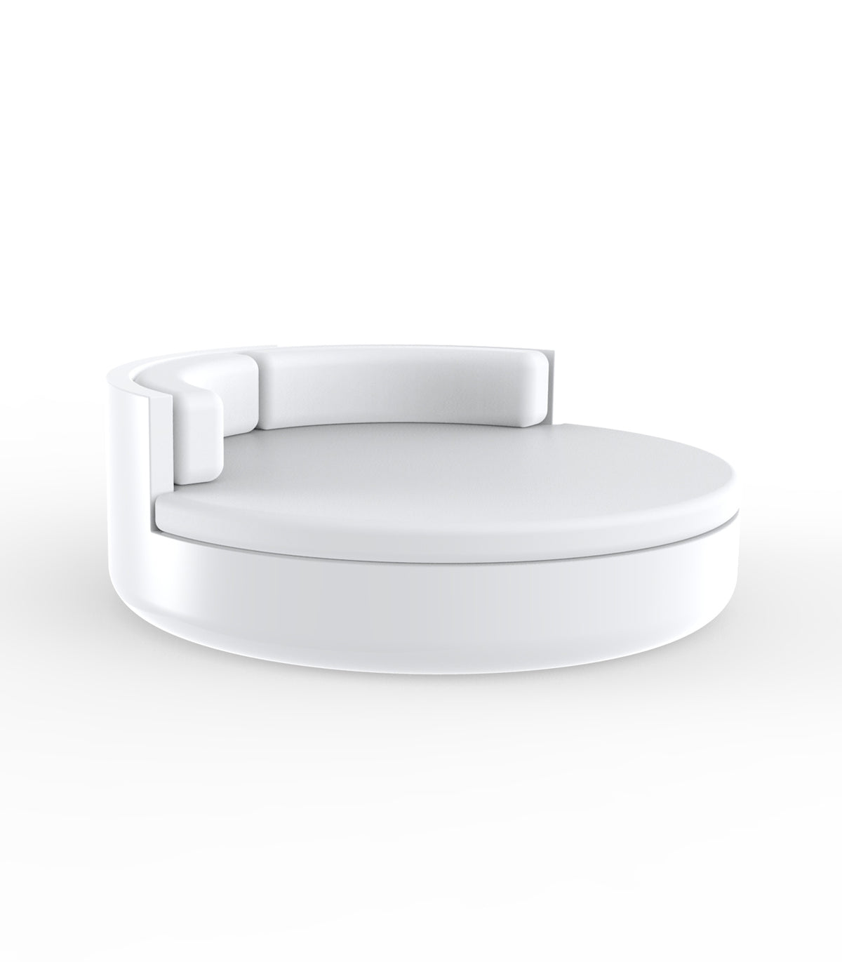 Canape Blanc avec Repose-pieds integre pour Terrasse Façon Sofa