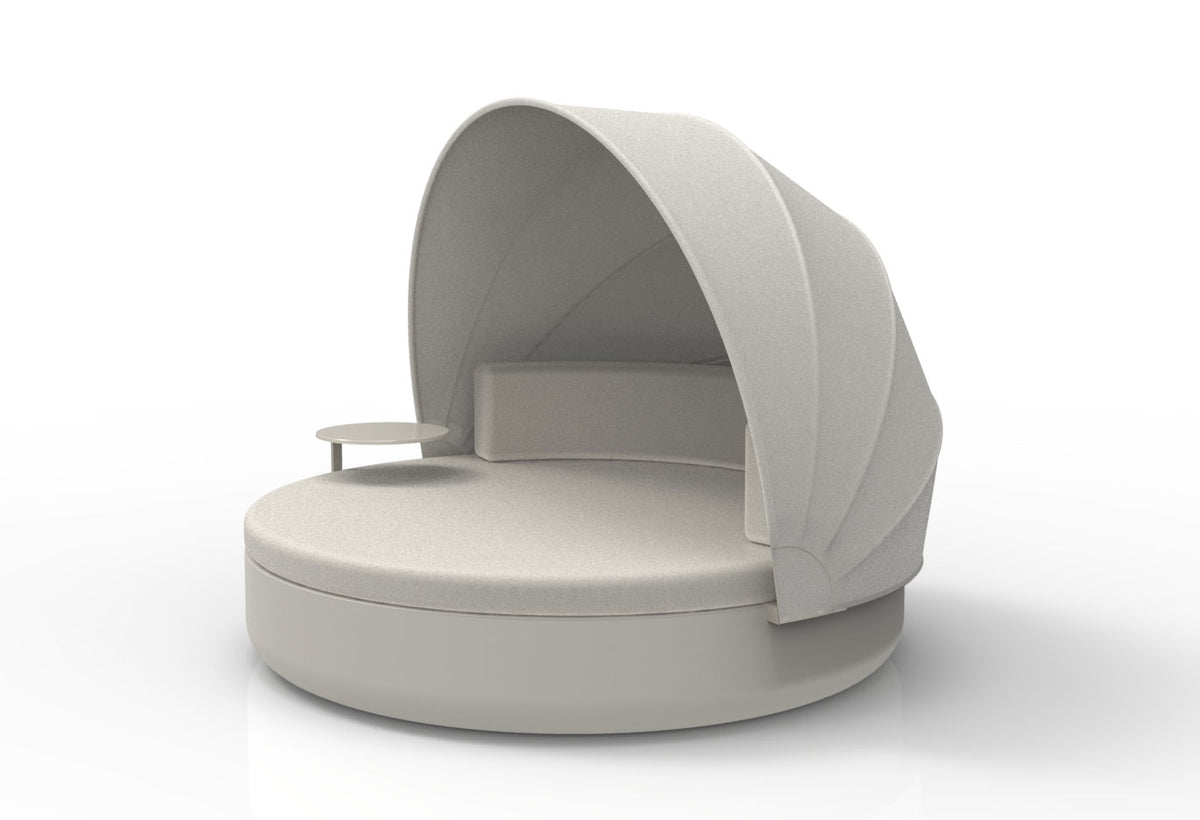 ULM Large Round Igloo Daybed with integrated umbrella (coffee table optional)