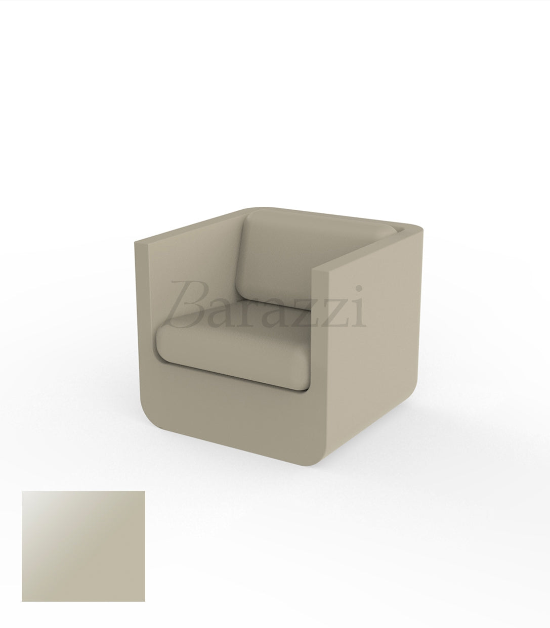 ULM Armchair Ecru Lacquered Vondom