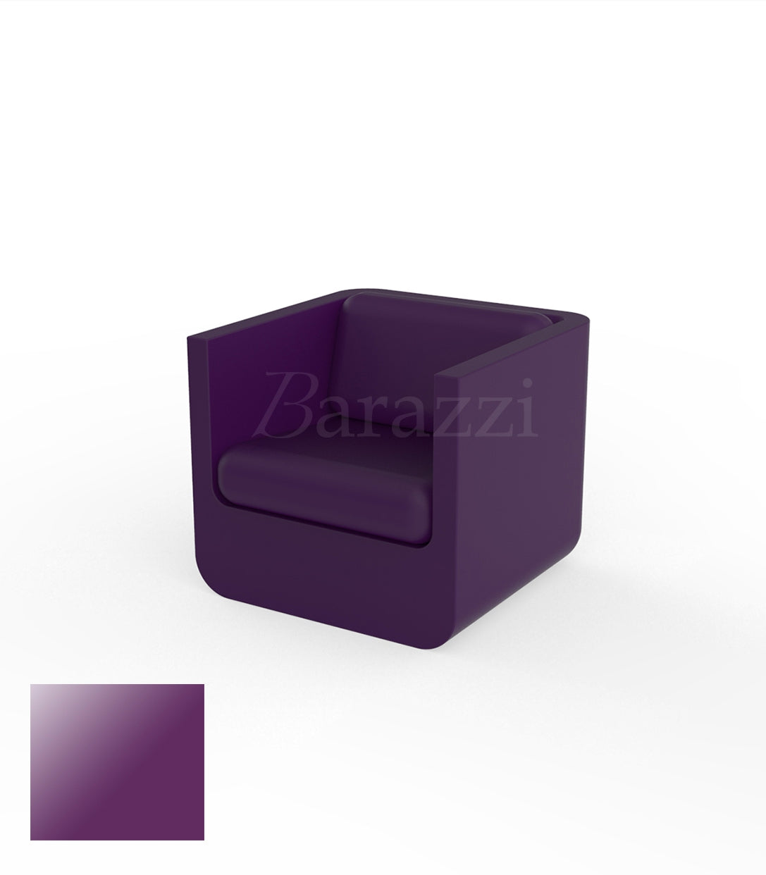 ULM Armchair Plum Lacquered Vondom