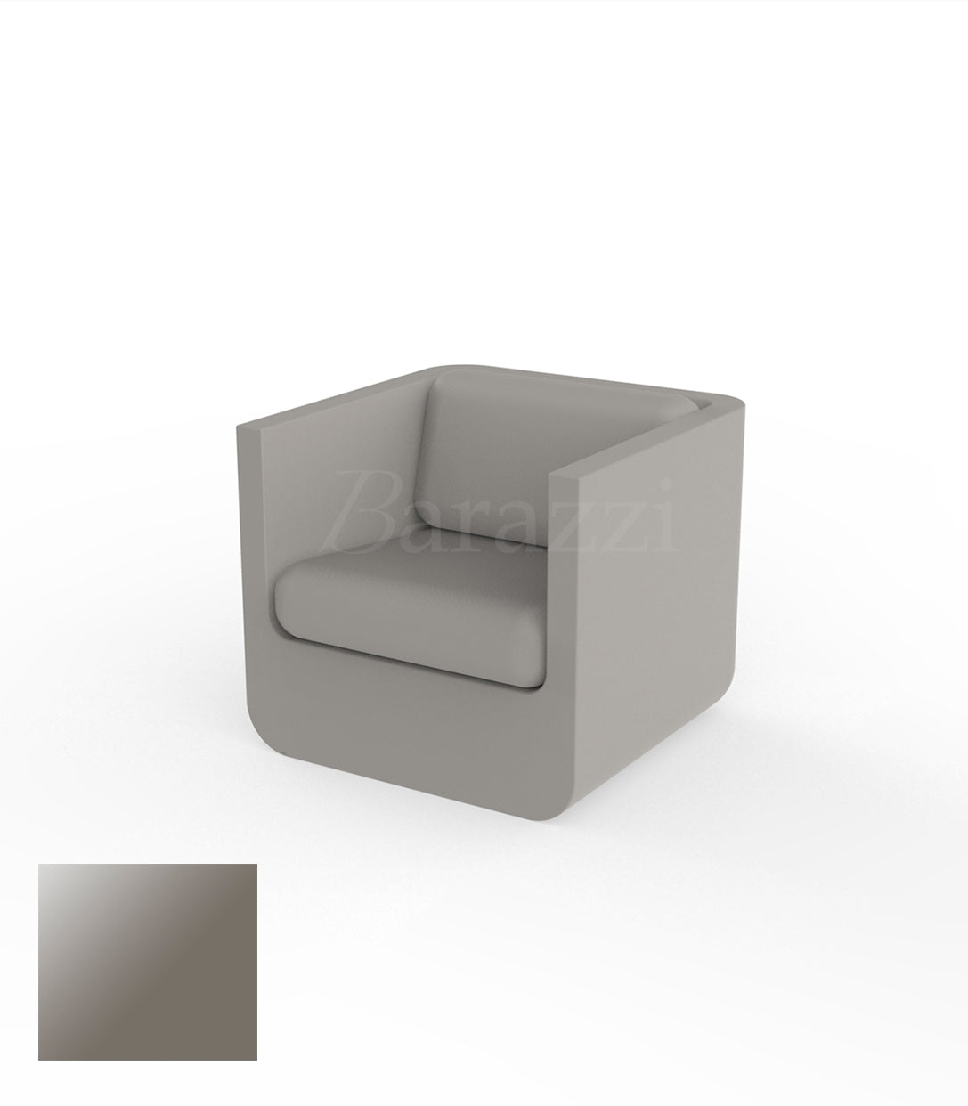 ULM Armchair Taupe Lacquered Vondom
