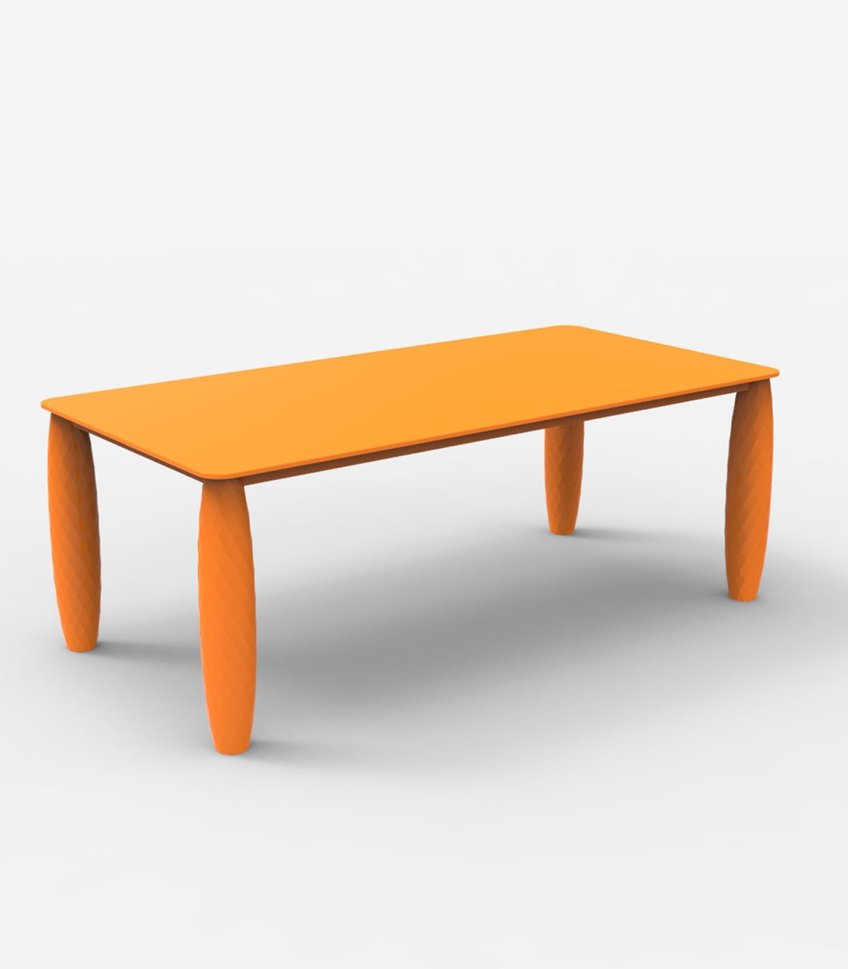 Grande table rectangulaire VASES Vondom - orange