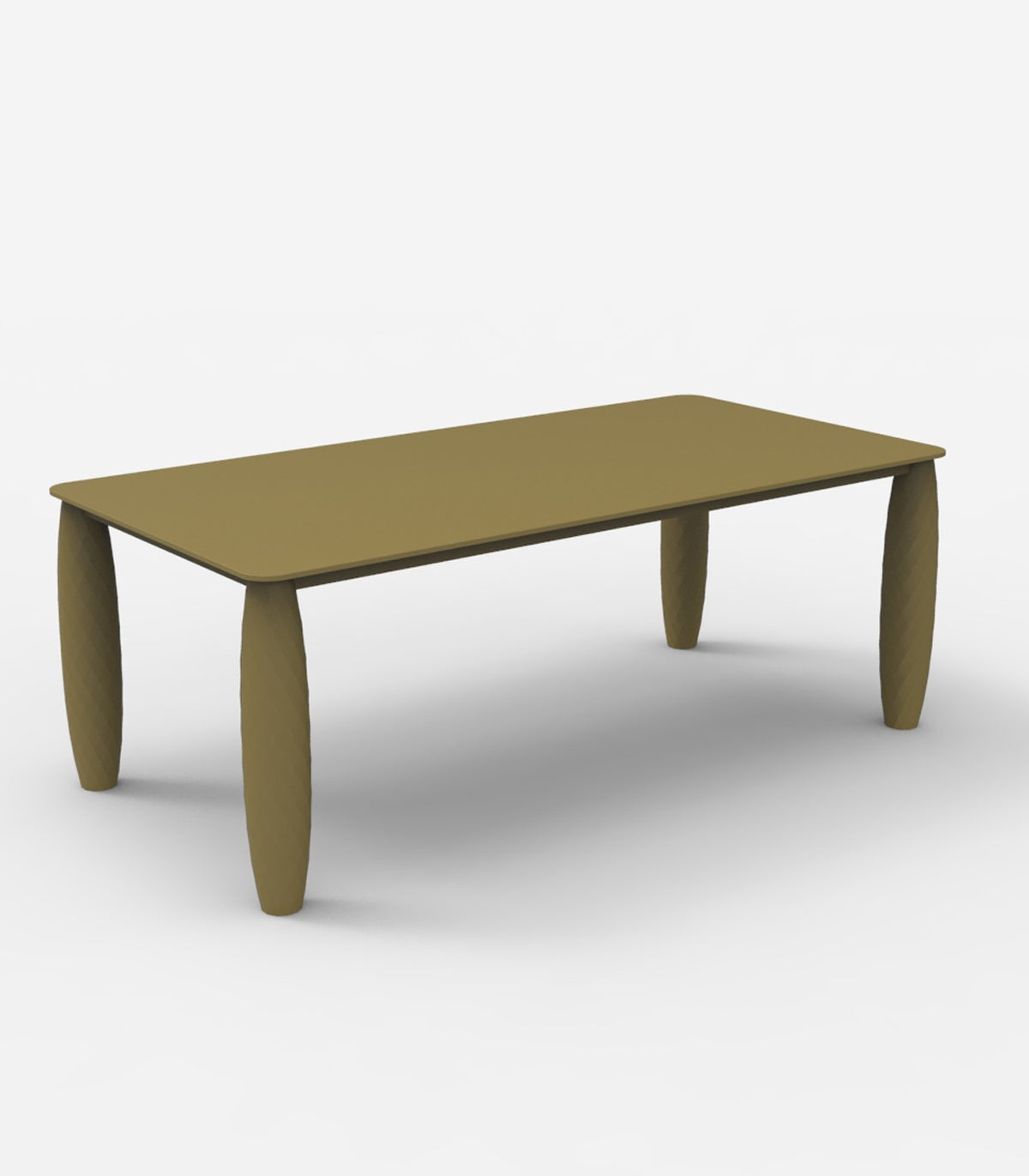 Grande table rectangulaire VASES Vondom - khaki