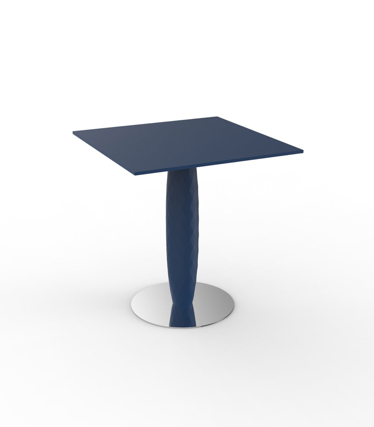 VASES table carrée avec pied central (70x70x74 cm) - Vondom