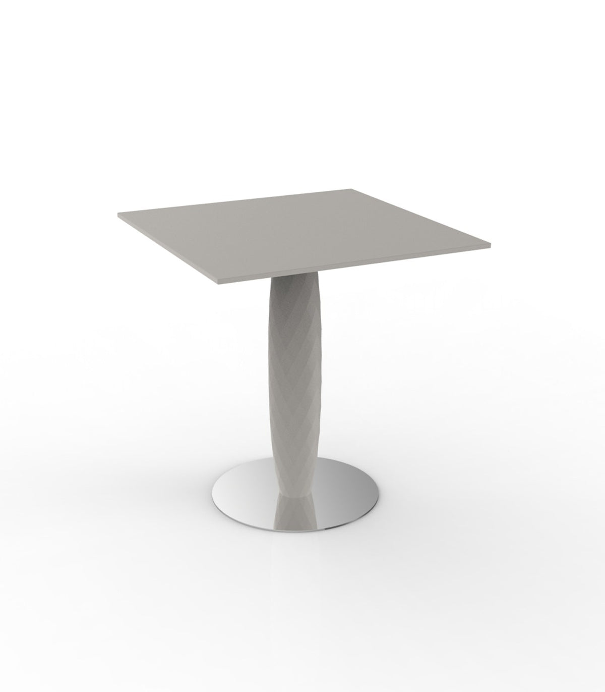 VASES table carrée avec pied central (70x70x74 cm) - Vondom