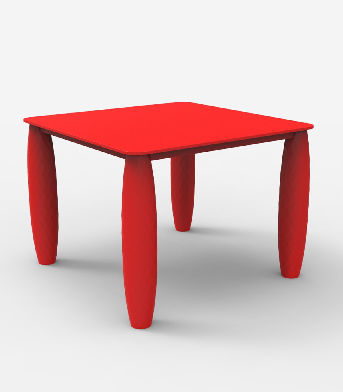 Table carrée design VASES VONDOM - rouge
