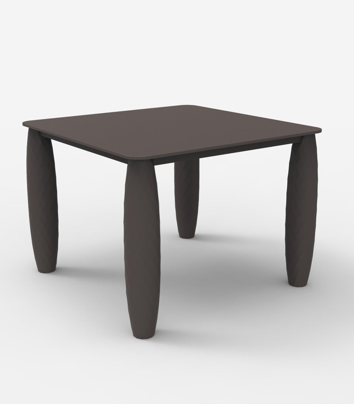 Table carrée design VASES VONDOM - gris anthracite