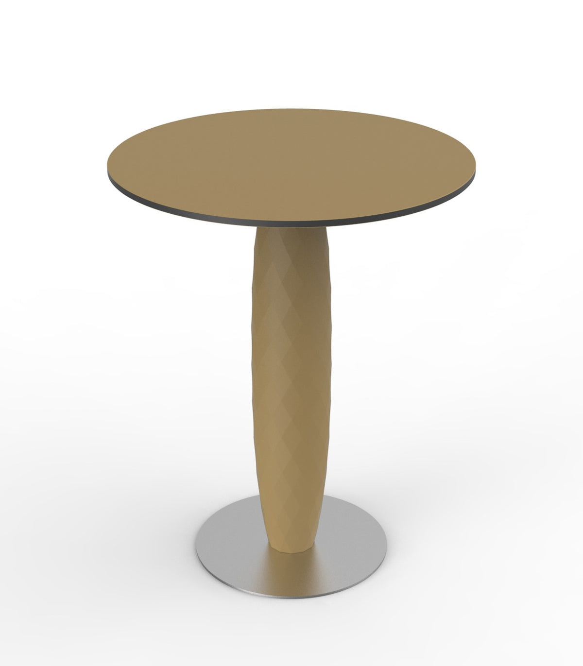 VASES round table central foot design - Vondom - beige