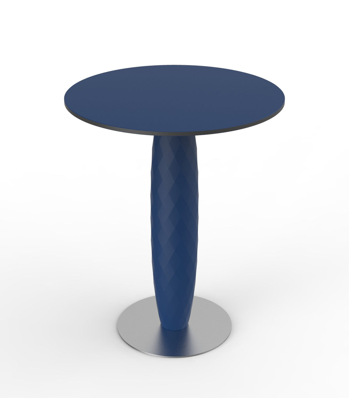 VASES round table central foot design - Vondom - blue