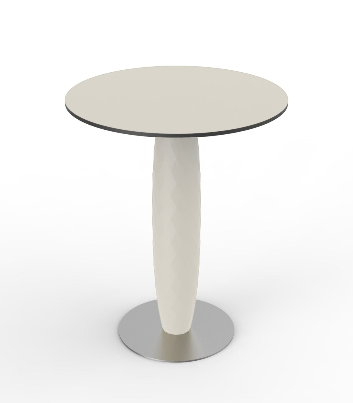 VASES round table central foot design - Vondom - ecru