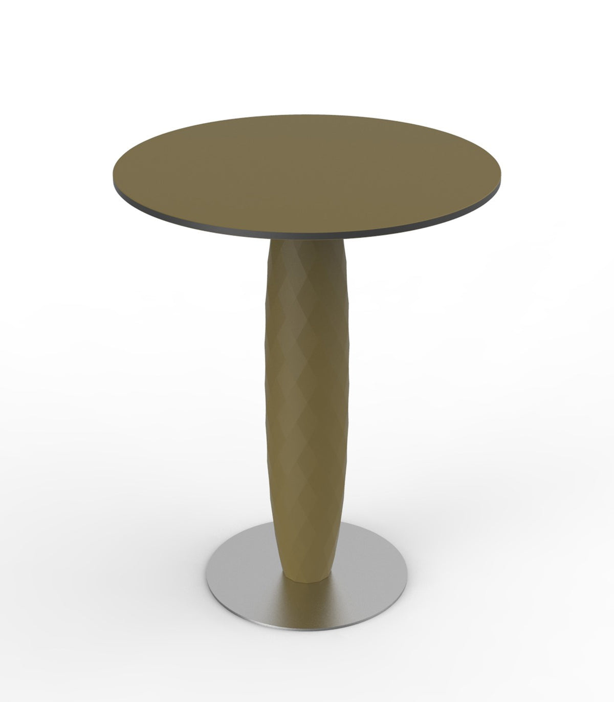 VASES round table central foot design - Vondom - khaki