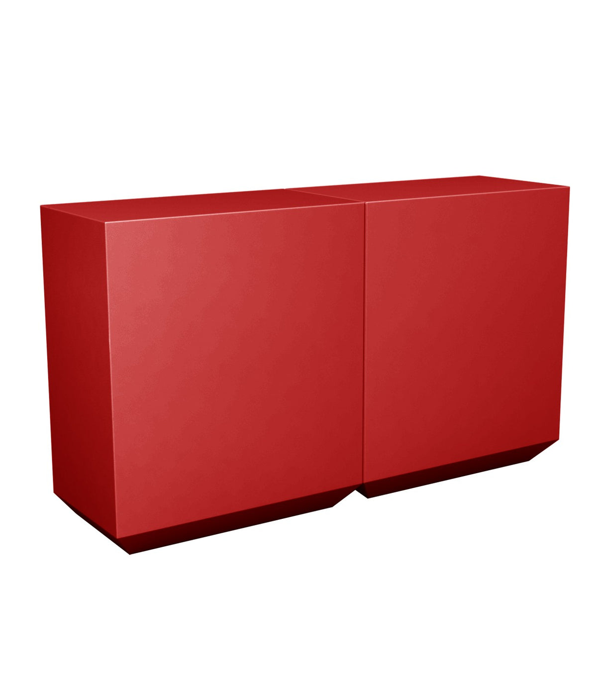VELA 200 lacquered straight module - red